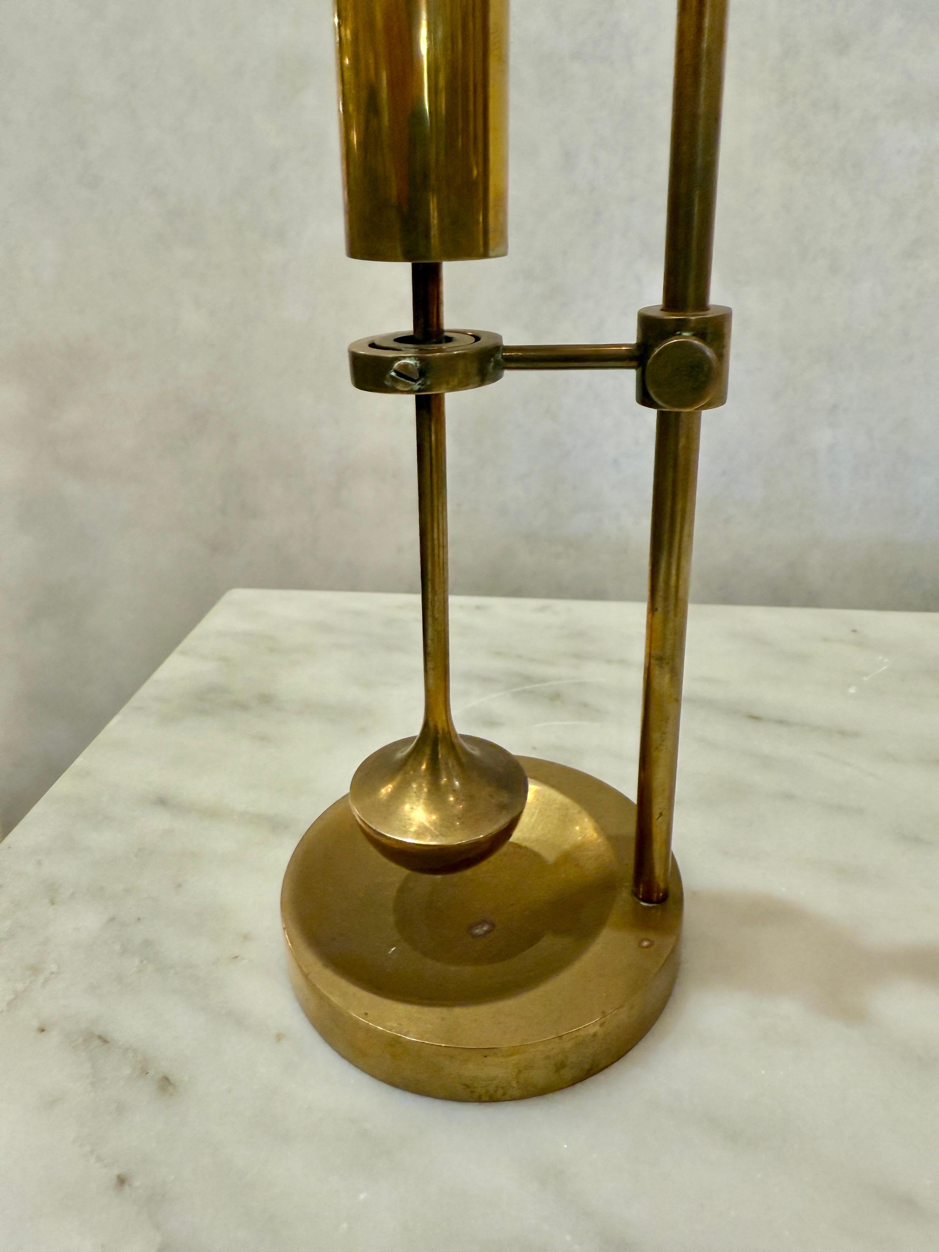 Mid-Century Modern Vintage Danish Ship Brass Oil Lamps by Ilse Ammonsen (8 Avail - Priced Each) For Sale