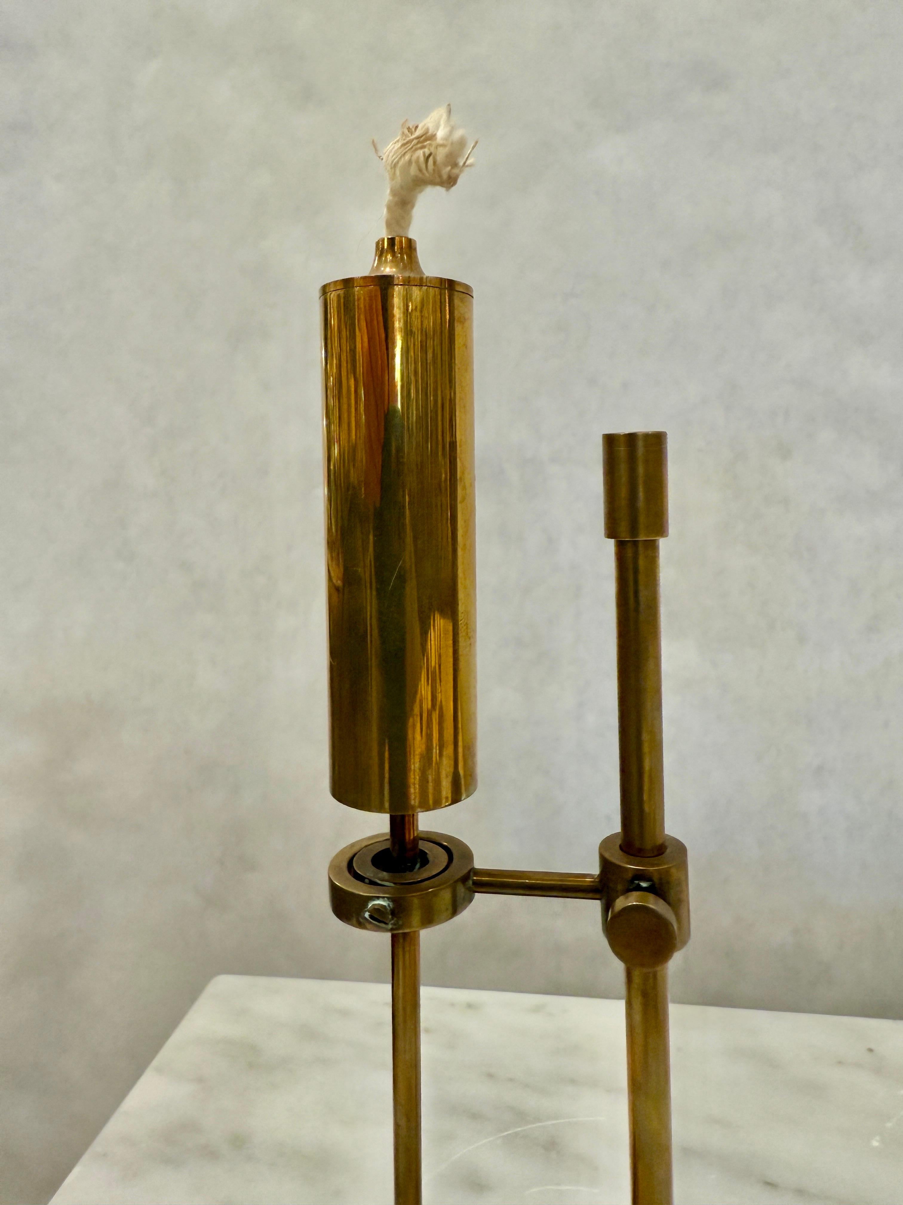 Vintage Danish Ship Brass Oil Lamps by Ilse Ammonsen (8 Avail - Priced Each) For Sale 1