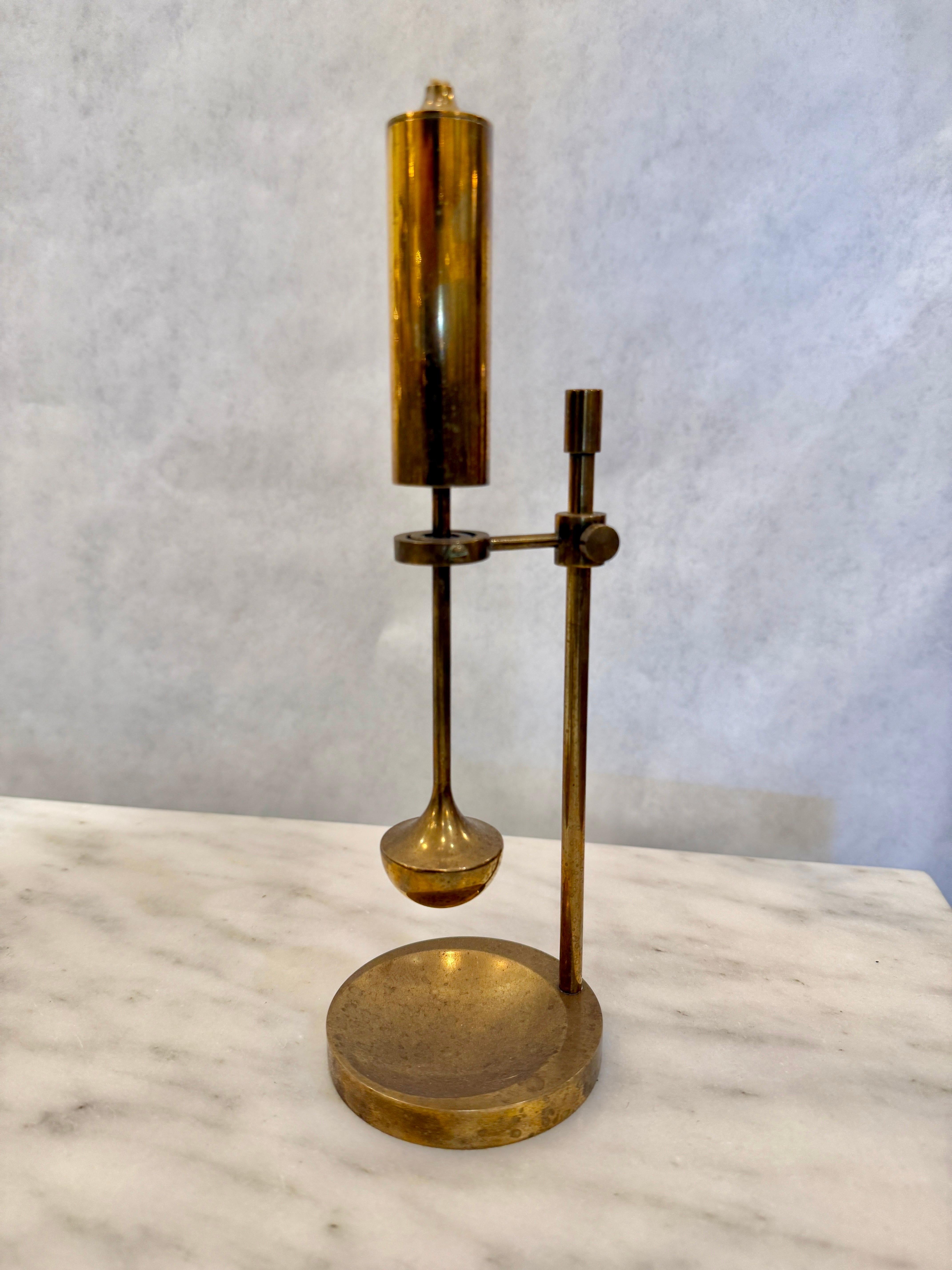 Vintage Danish Ship Brass Oil Lamps by Ilse Ammonsen (8 Avail - Priced Each) For Sale 3