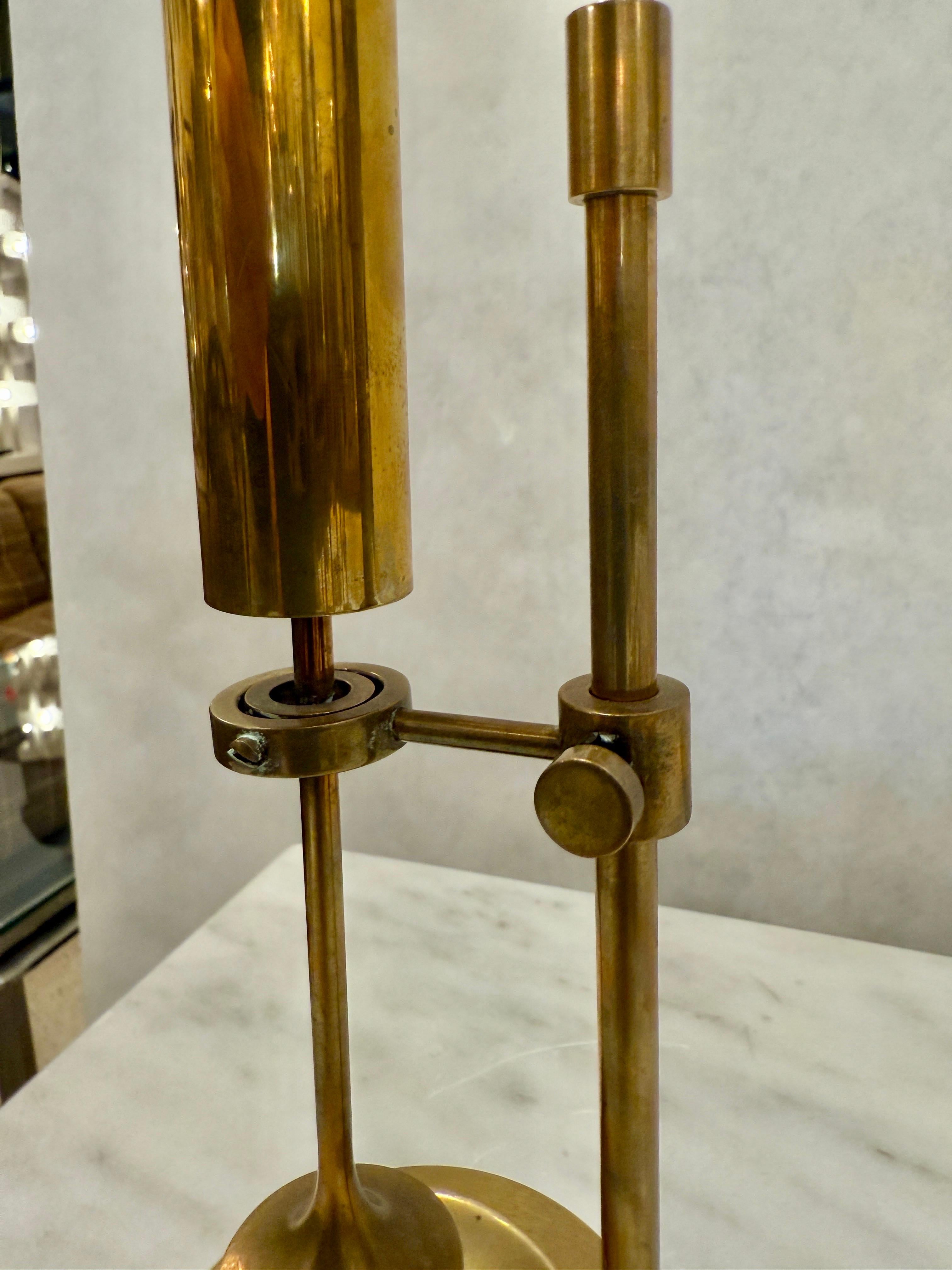 Vintage Danish Ship Brass Oil Lamps by Ilse Ammonsen (8 Avail - Priced Each) For Sale 4