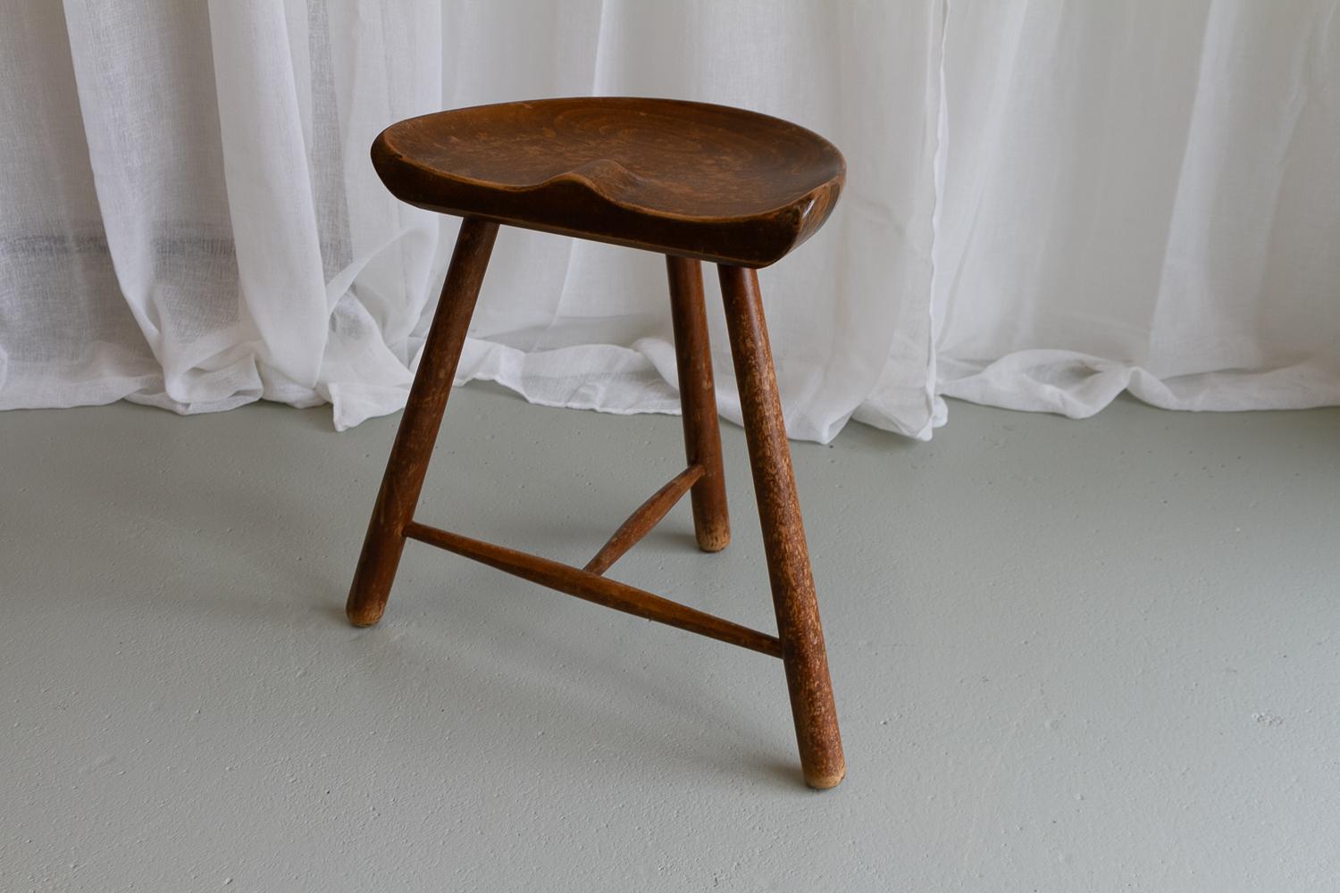 Vintage Danish Shoemaker Chair, 1930s. For Sale 7