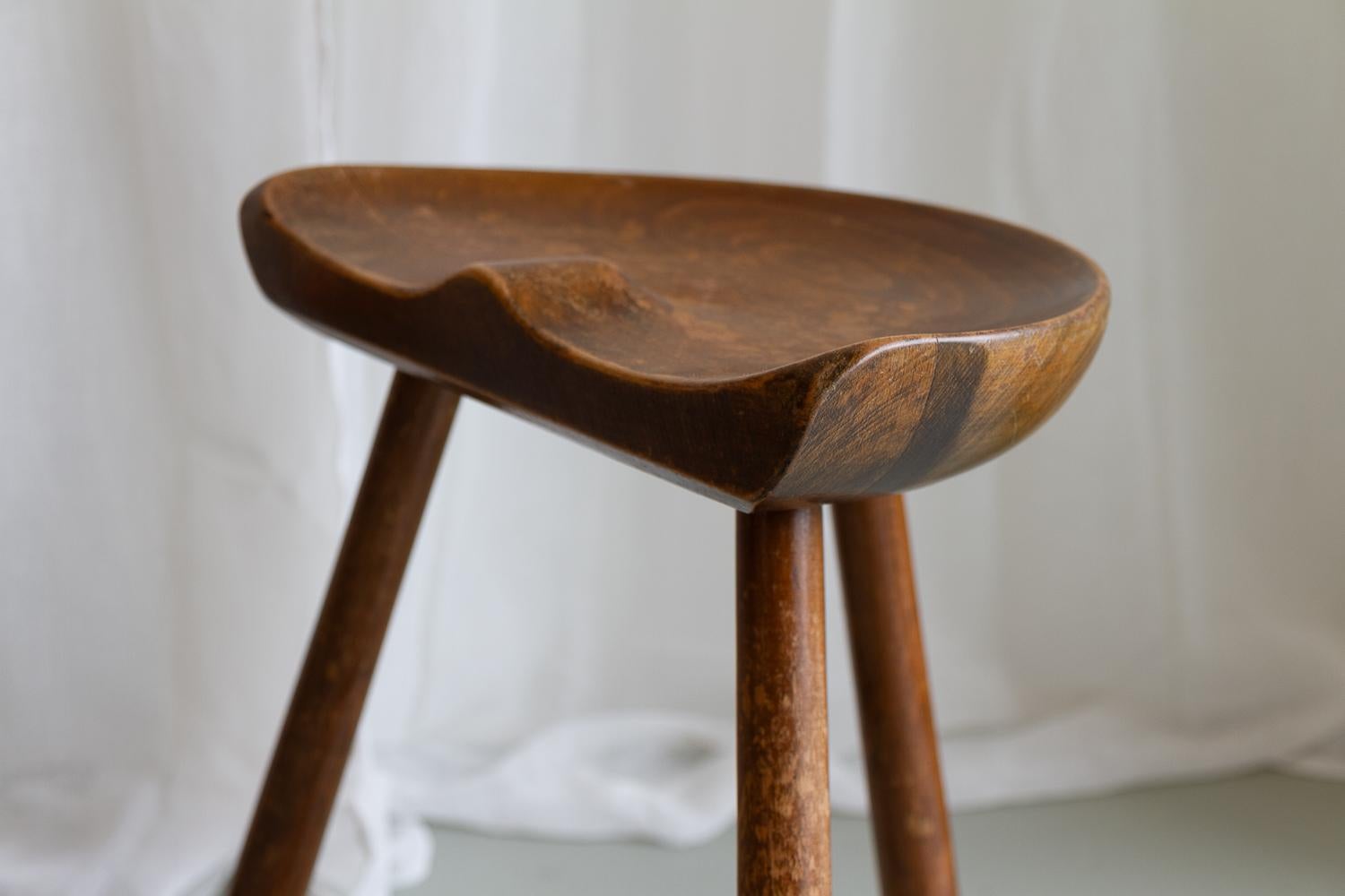 Vintage Danish Shoemaker Chair, 1930s. For Sale 12