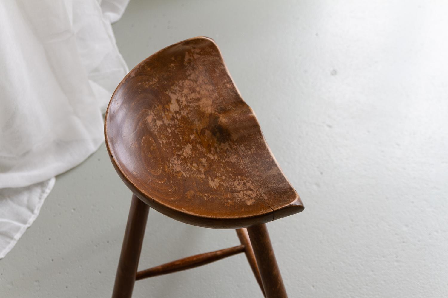 Sedia da calzolaio danese d'epoca, anni '30. In condizioni discrete in vendita a Asaa, DK