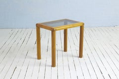 Vintage Danish Side Table in Teak with Turned Legs, 1960s