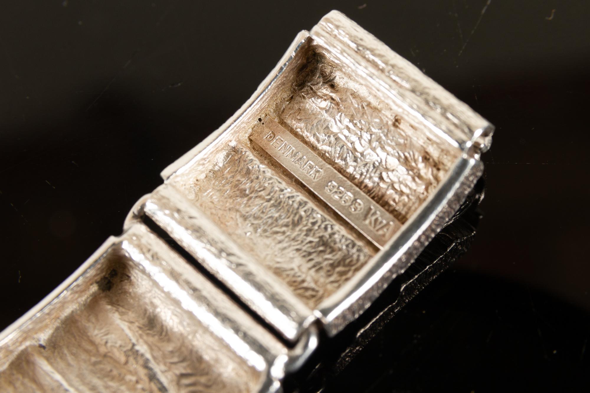 Vintage Danish Silver Bracelet by Knud V. Andersen, 1970s 4