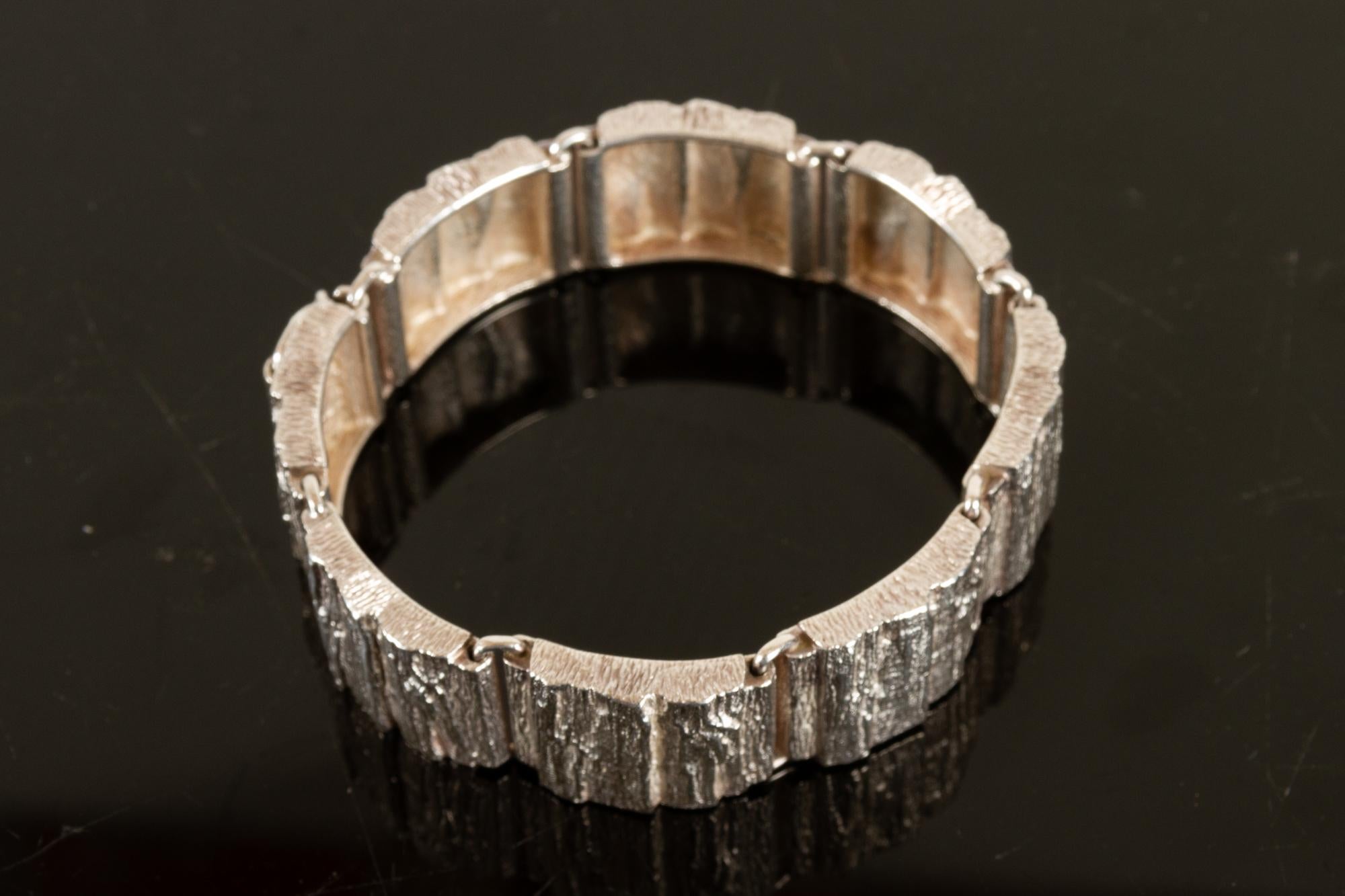 Late 20th Century Vintage Danish Silver Bracelet by Knud V. Andersen, 1970s