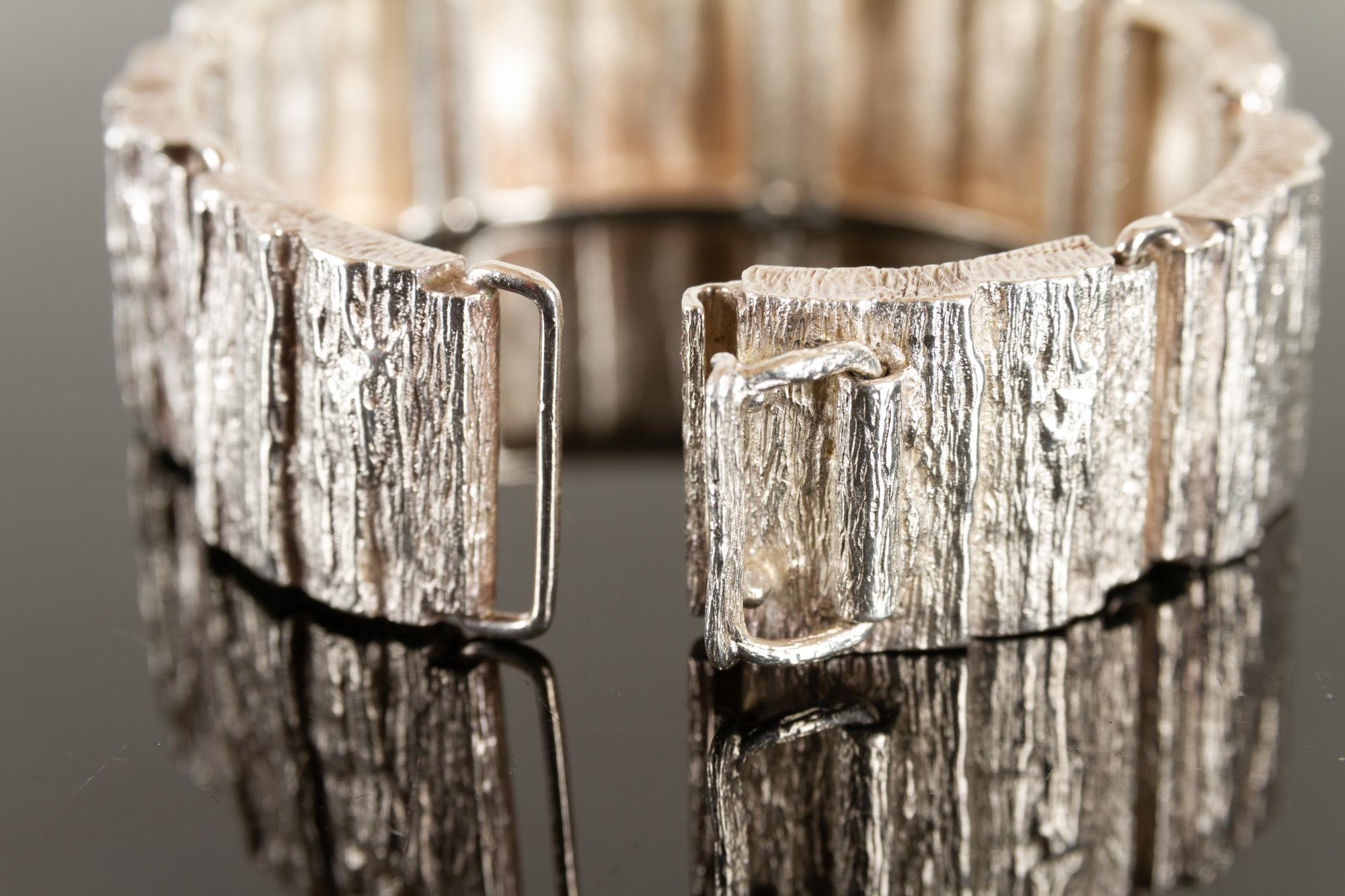 Vintage Danish Silver Bracelet by Knud V. Andersen, 1970s 2