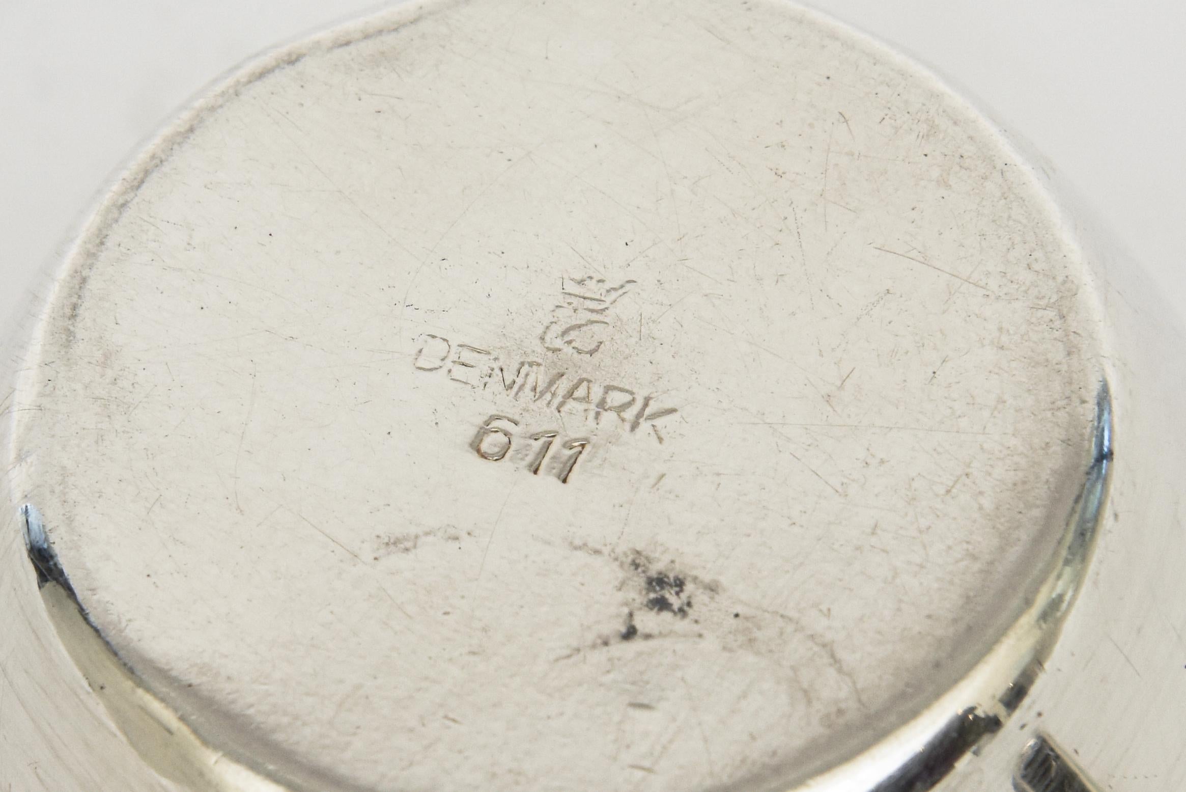 Vintage Danish Silver-Plate Ball Jigger Or Measuring Cup Barware  3