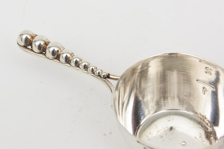 Vintage Danish Silver-Plate Ball Jigger Or Measuring Cup Barware For Sale  at 1stDibs