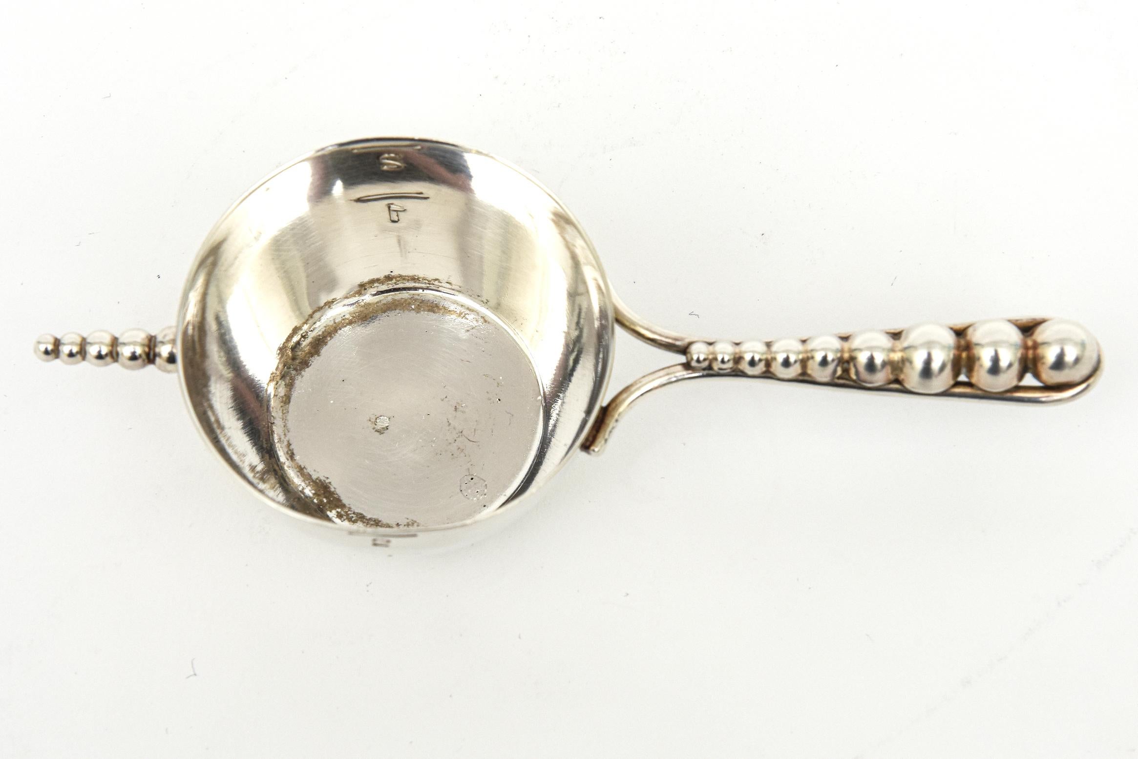 Vintage Danish Silver-Plate Ball Jigger Or Measuring Cup Barware  1