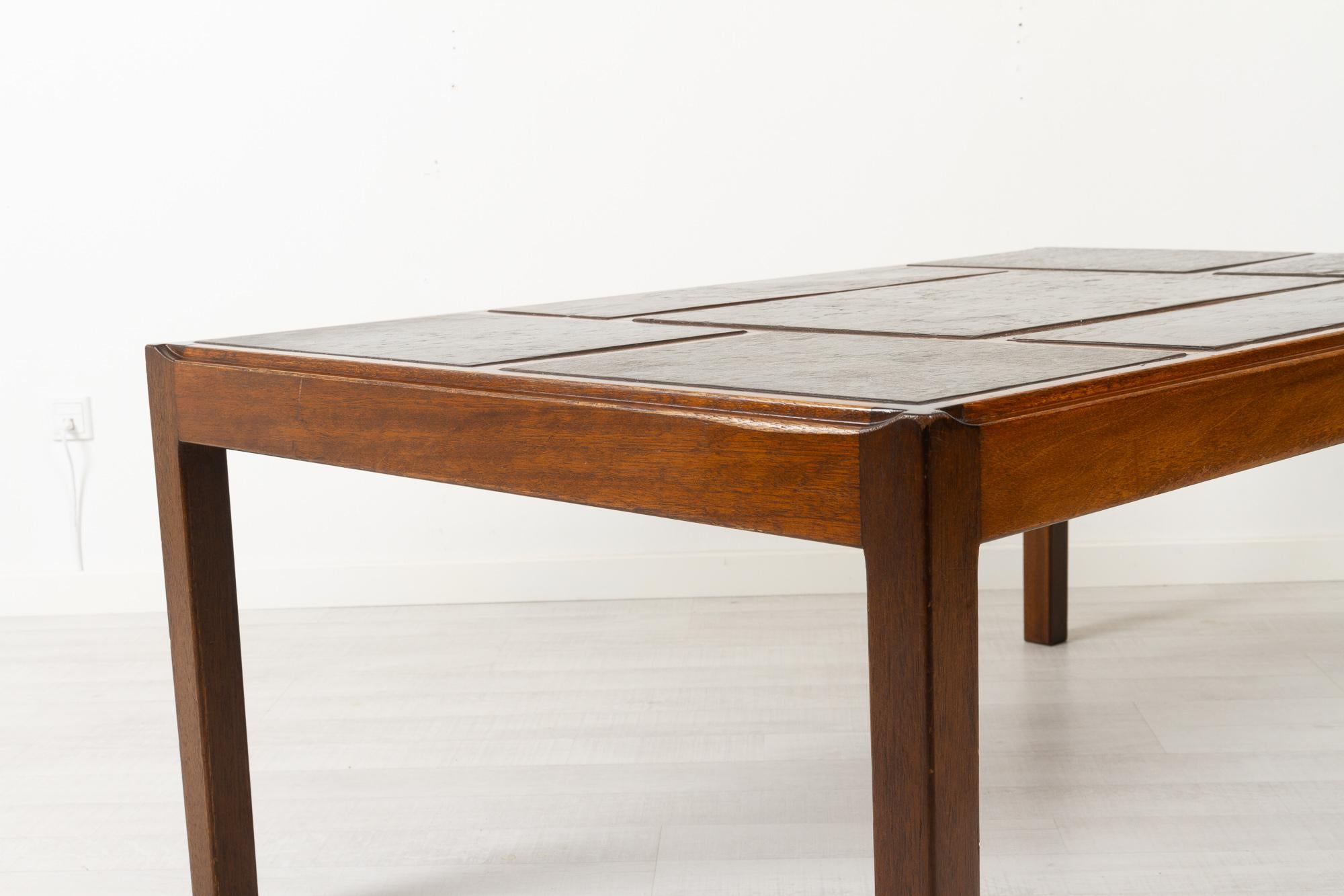 Vintage Danish Slate Coffee Table by Svend Langkilde, 1970s For Sale 3