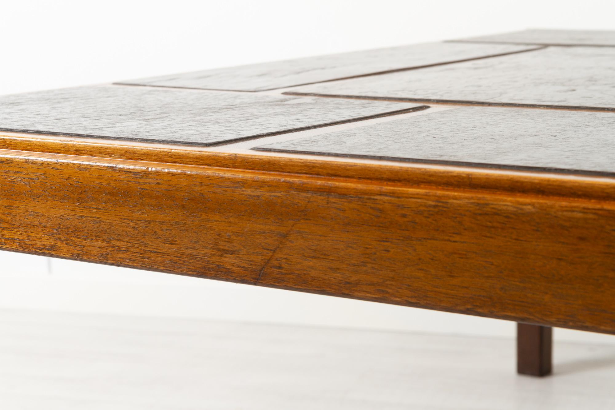 Vintage Danish Slate Coffee Table by Svend Langkilde, 1970s For Sale 1