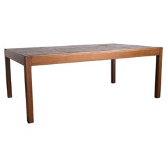 Table basse danoise vintage en ardoise par Svend Langkilde, 1978