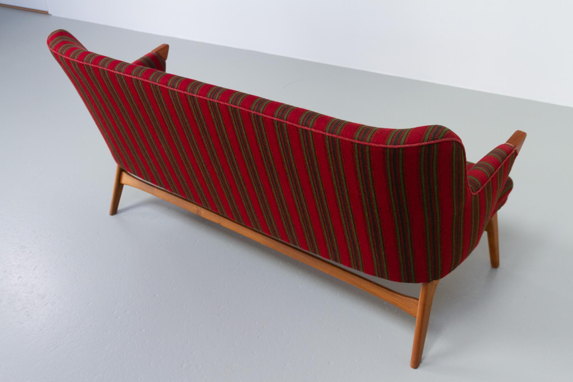 Vintage Dänisches Sofa, 1950er Jahre (Wolle) im Angebot