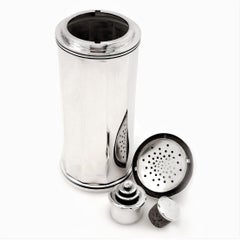 Vintage Danish Solid Silver Cocktail Shaker Copenhagen 1949 P. Hertz