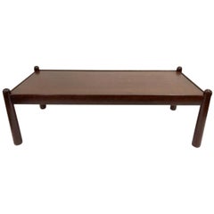Vintage Danish Solid Teak Coffee Table, 1970s