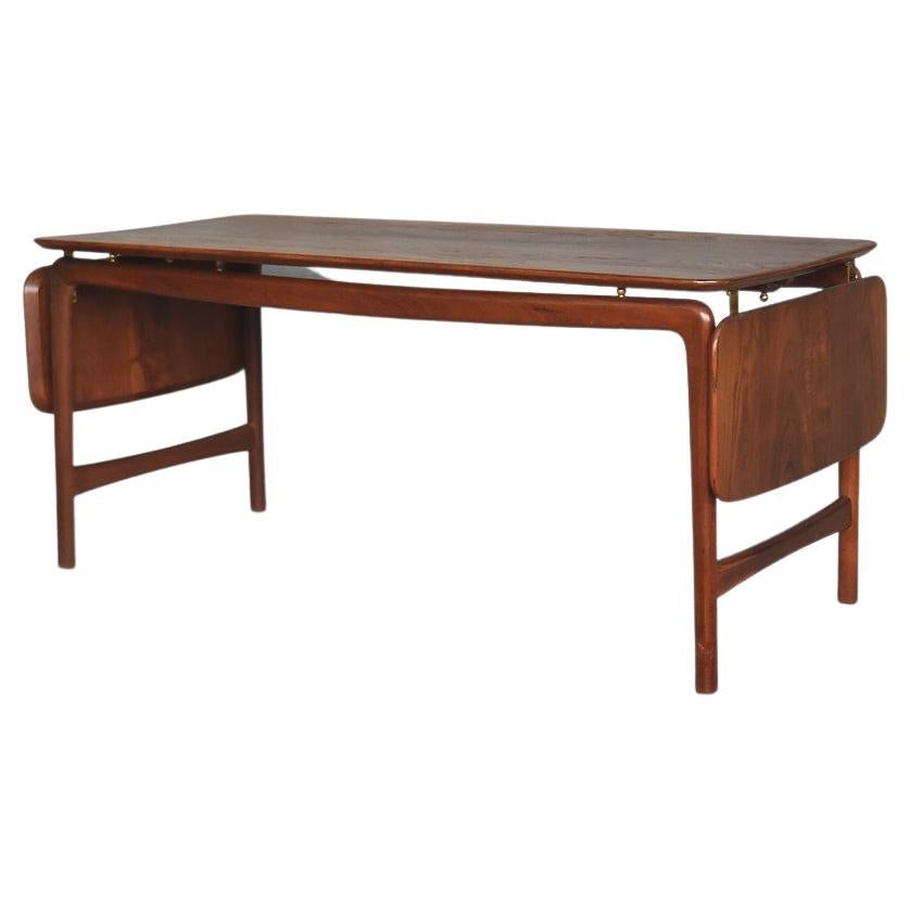 Mesa de centro vintage danesa de teca maciza de France & Søn / France & Daverkosen