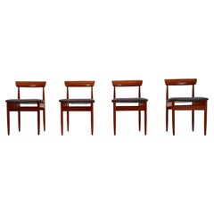 Vintage Danish solid teak dining chairs By farsö stolefabrik  , 1960s, Set of 4