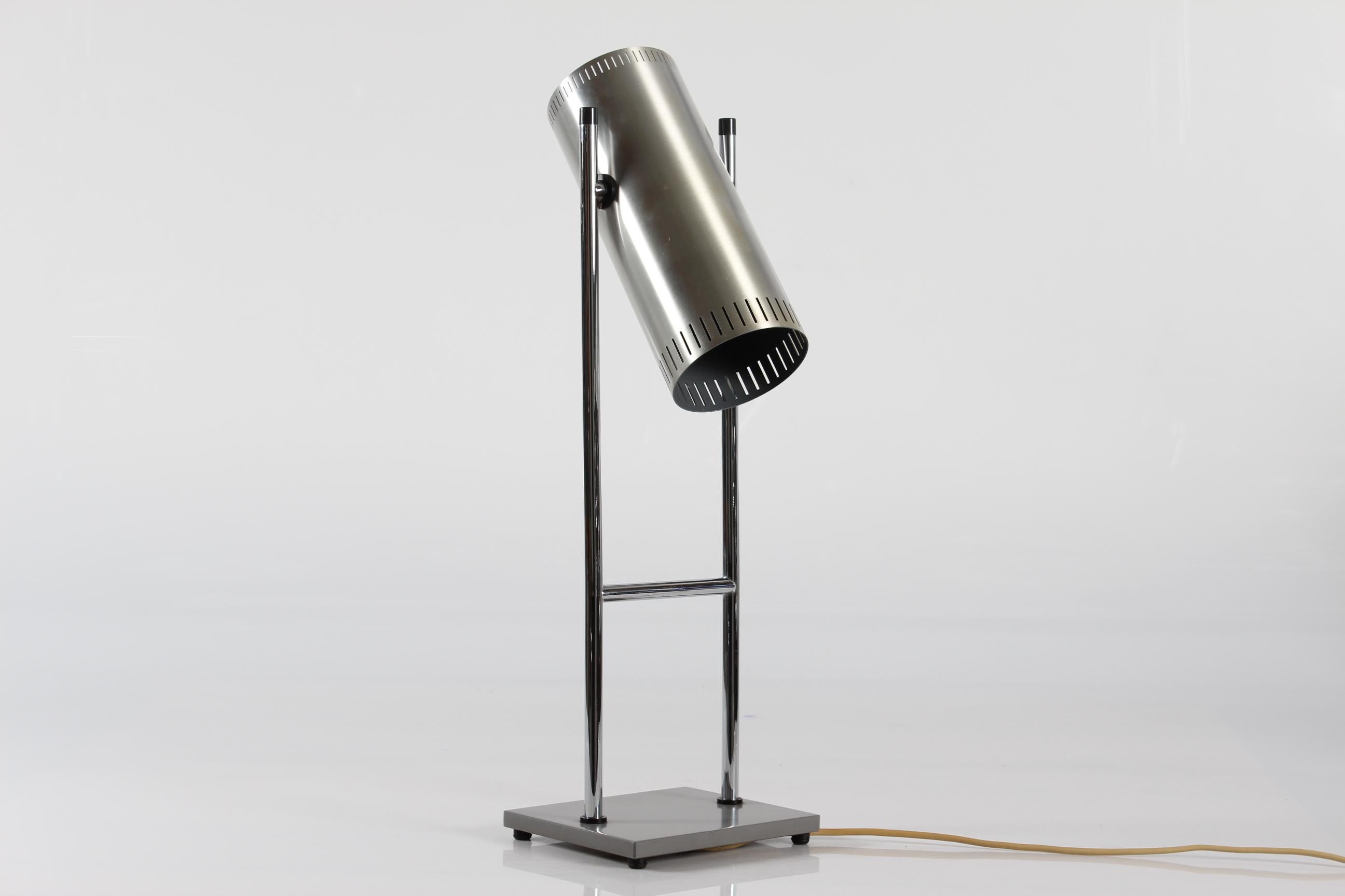 Vintage Danish Steel Trombone Desk Lamp by Jo Hammerborg for Fog & Mørup 1960s For Sale 1
