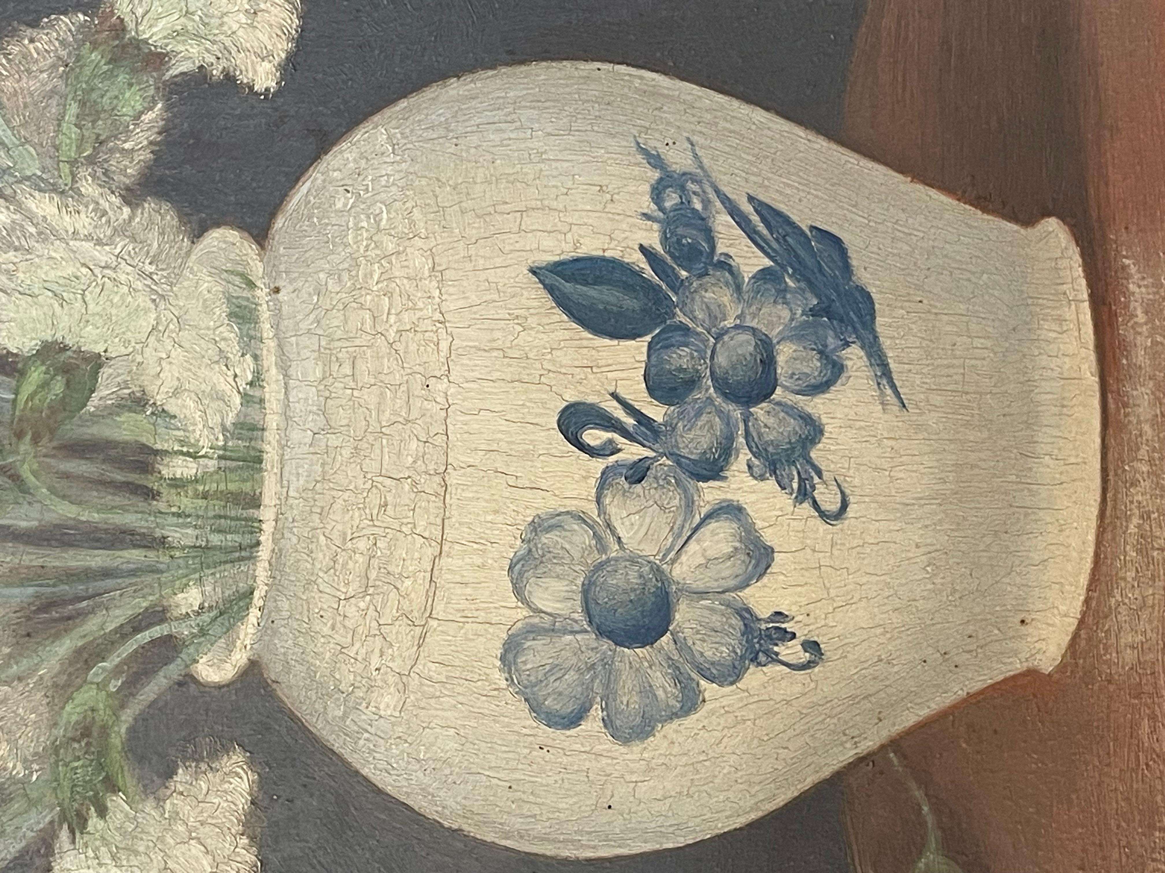 Natura morta floreale danese d'epoca degli anni '30 dell'artista P. Jørgensen In condizioni buone in vendita a Ebberup, DK
