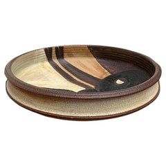 Plato de pared / cuenco de gres danés vintage de Noomi Backhausen para Søholm, años 70
