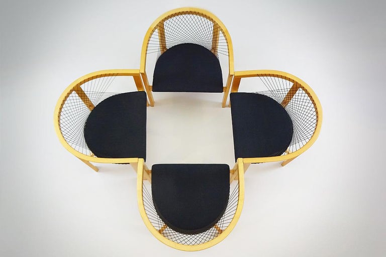 Vintage Danish String Chairs by Niels Jørgen Haugesen for Tranekaer ...