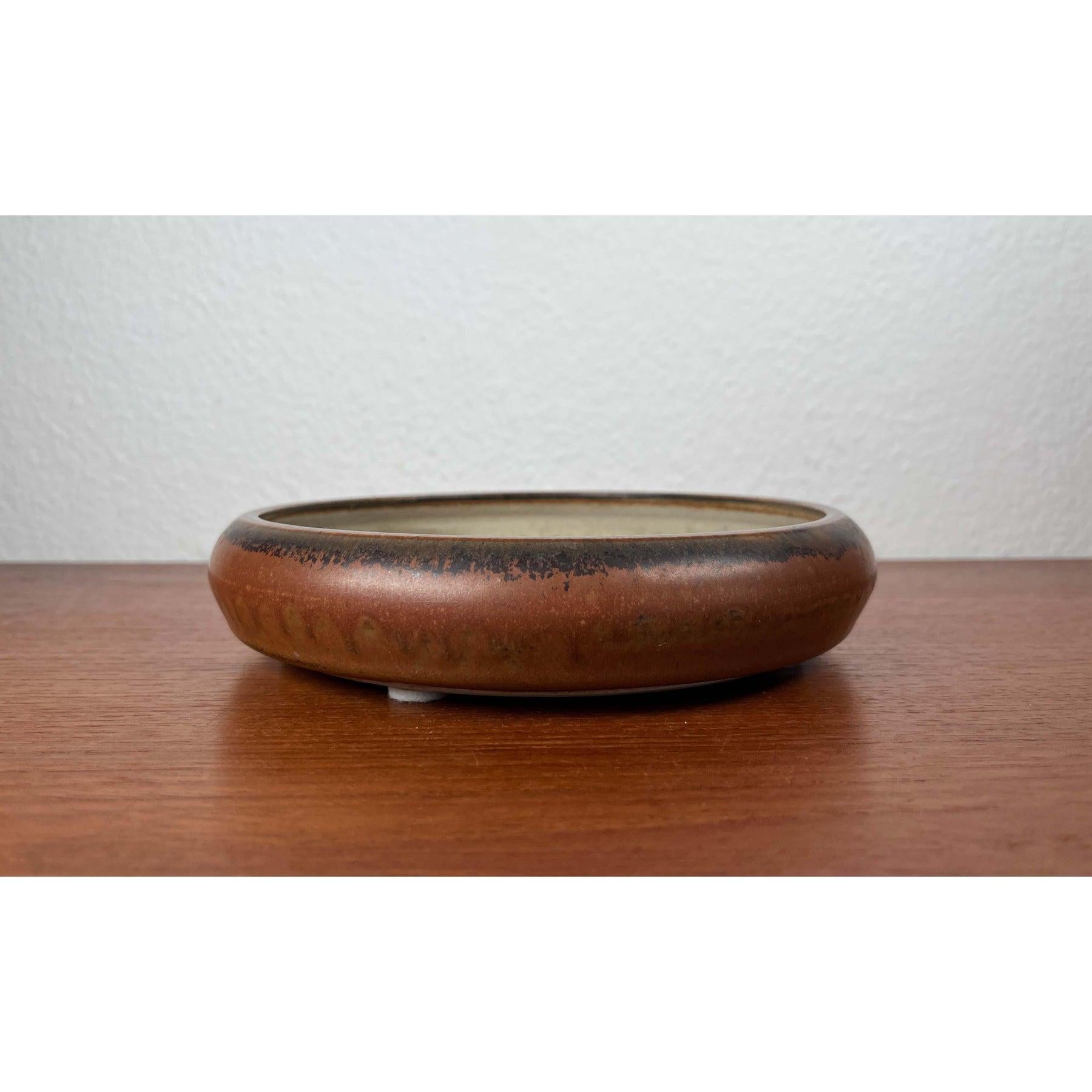 Vintage Danish Studio Pottery Bowl by Frede Bonefeld, 1981 For Sale 5