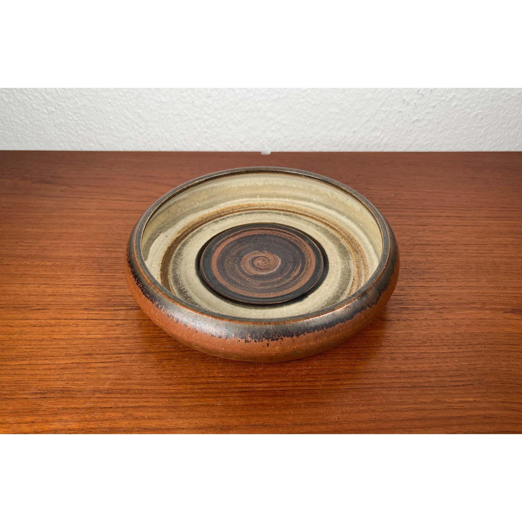 20th Century Vintage Danish Studio Pottery Bowl by Frede Bonefeld, 1981 For Sale