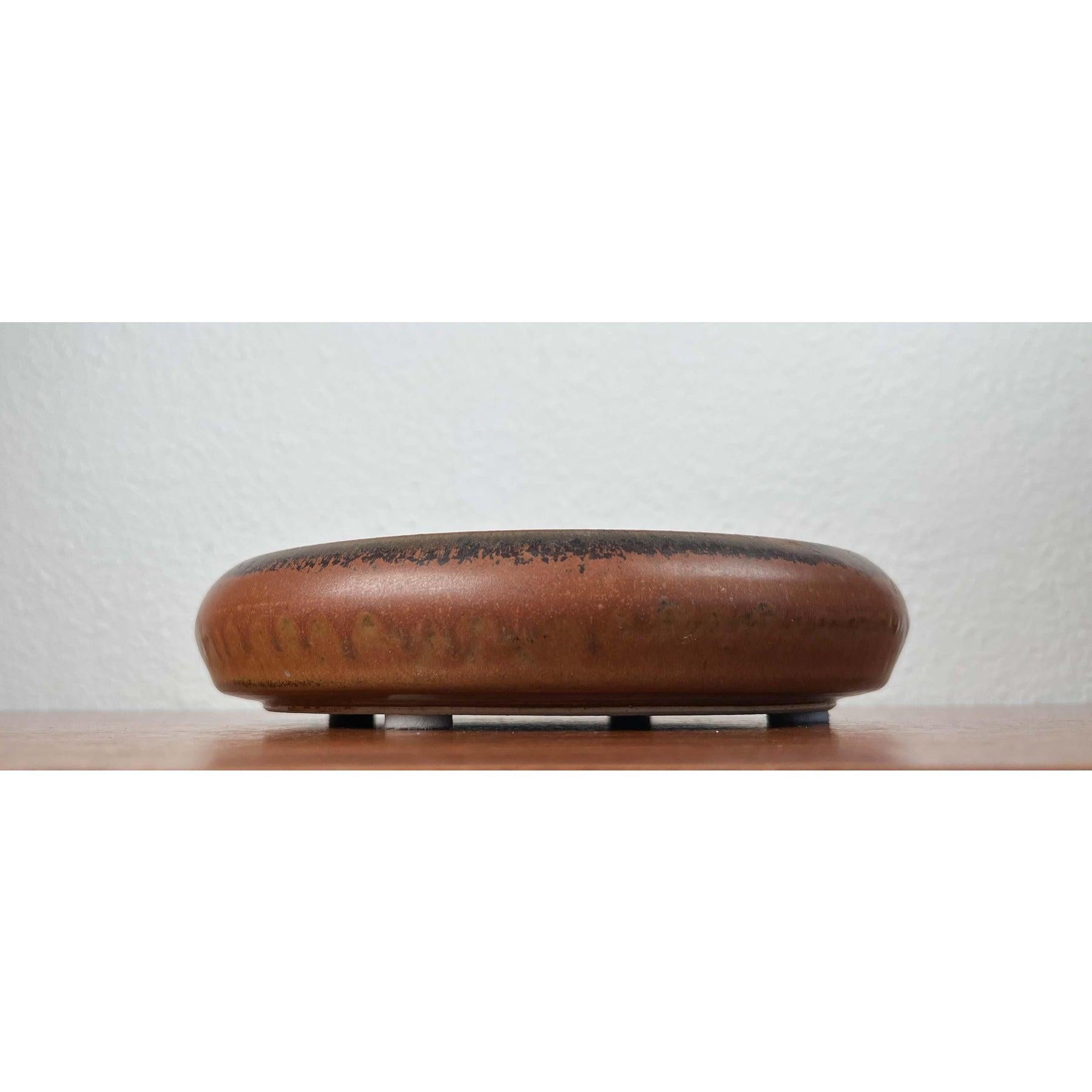 Vintage Danish Studio Pottery Bowl by Frede Bonefeld, 1981 For Sale 1