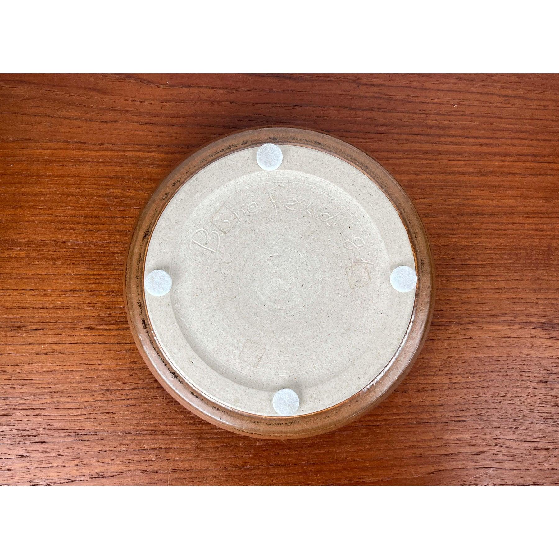 Vintage Danish Studio Pottery Bowl by Frede Bonefeld, 1981 For Sale 2