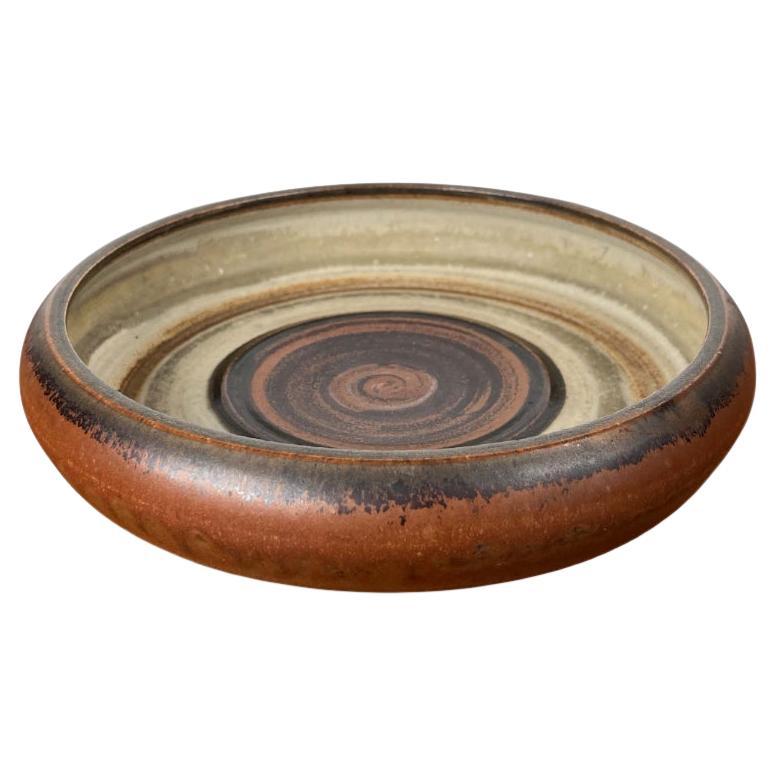 Vintage Danish Studio Pottery Bowl by Frede Bonefeld, 1981