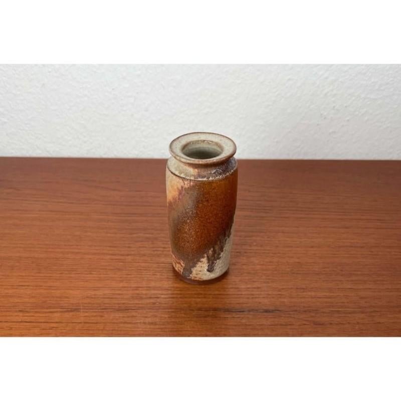 Vaso danese d'epoca in Studio Pottery di Leif Aase Vang, 1985 in vendita 4