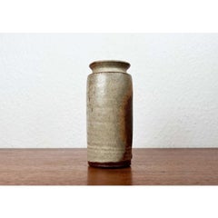 Vintage Danish Studio Pottery Vase by Leif Aase Vang, 1985