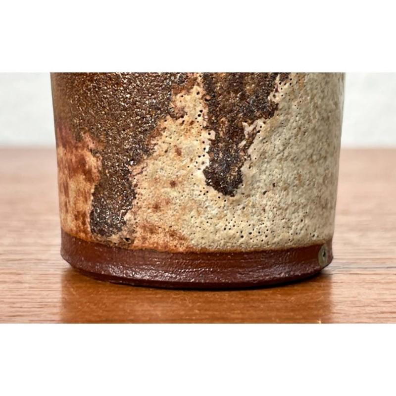 Mid-Century moderno Vaso danese d'epoca in Studio Pottery di Leif Aase Vang, 1985 in vendita