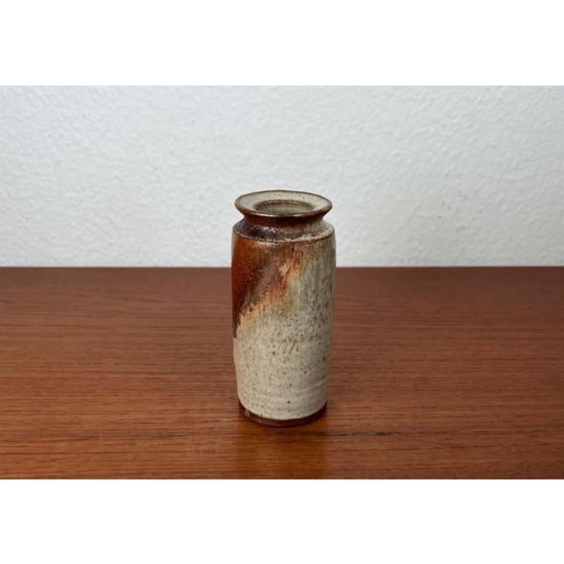 XX secolo Vaso danese d'epoca in Studio Pottery di Leif Aase Vang, 1985 in vendita