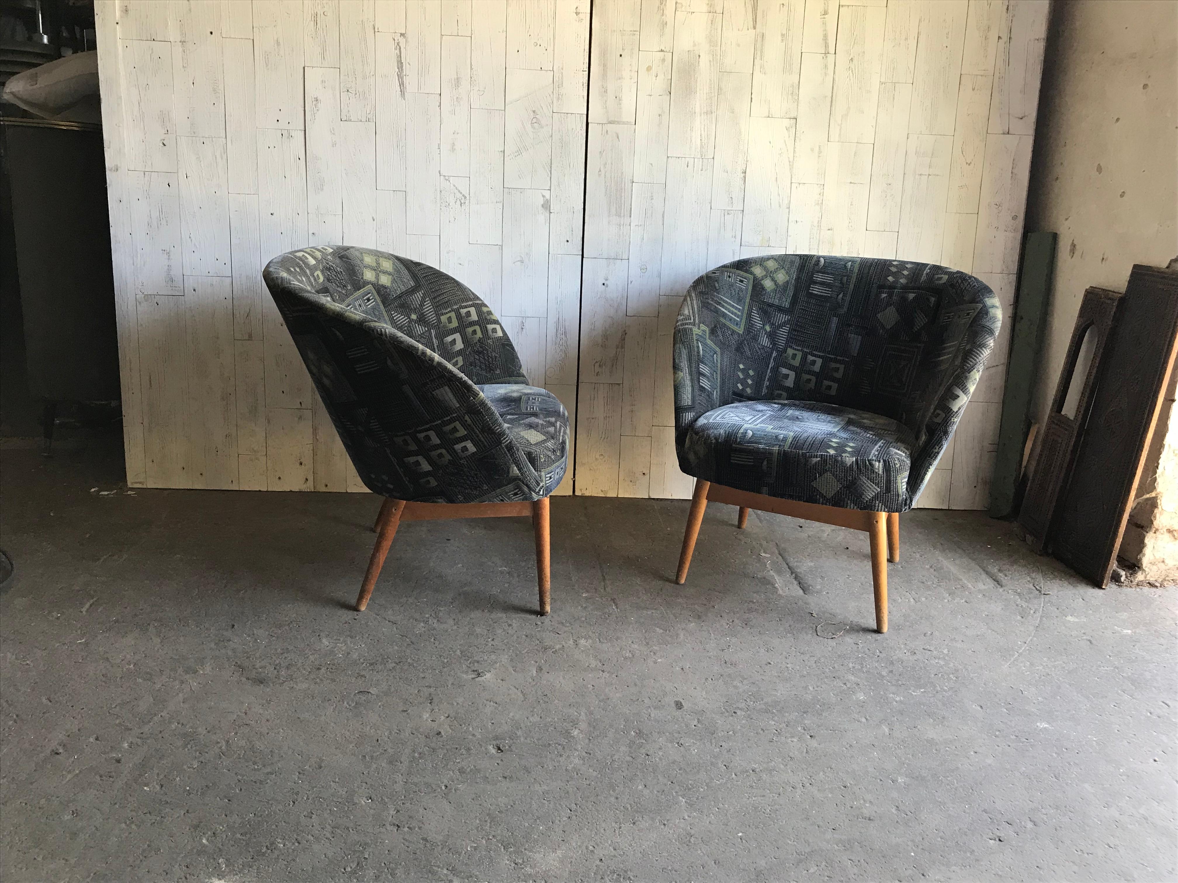 Hungarian Vintage Danish Style Armchairs, 1960s For Sale