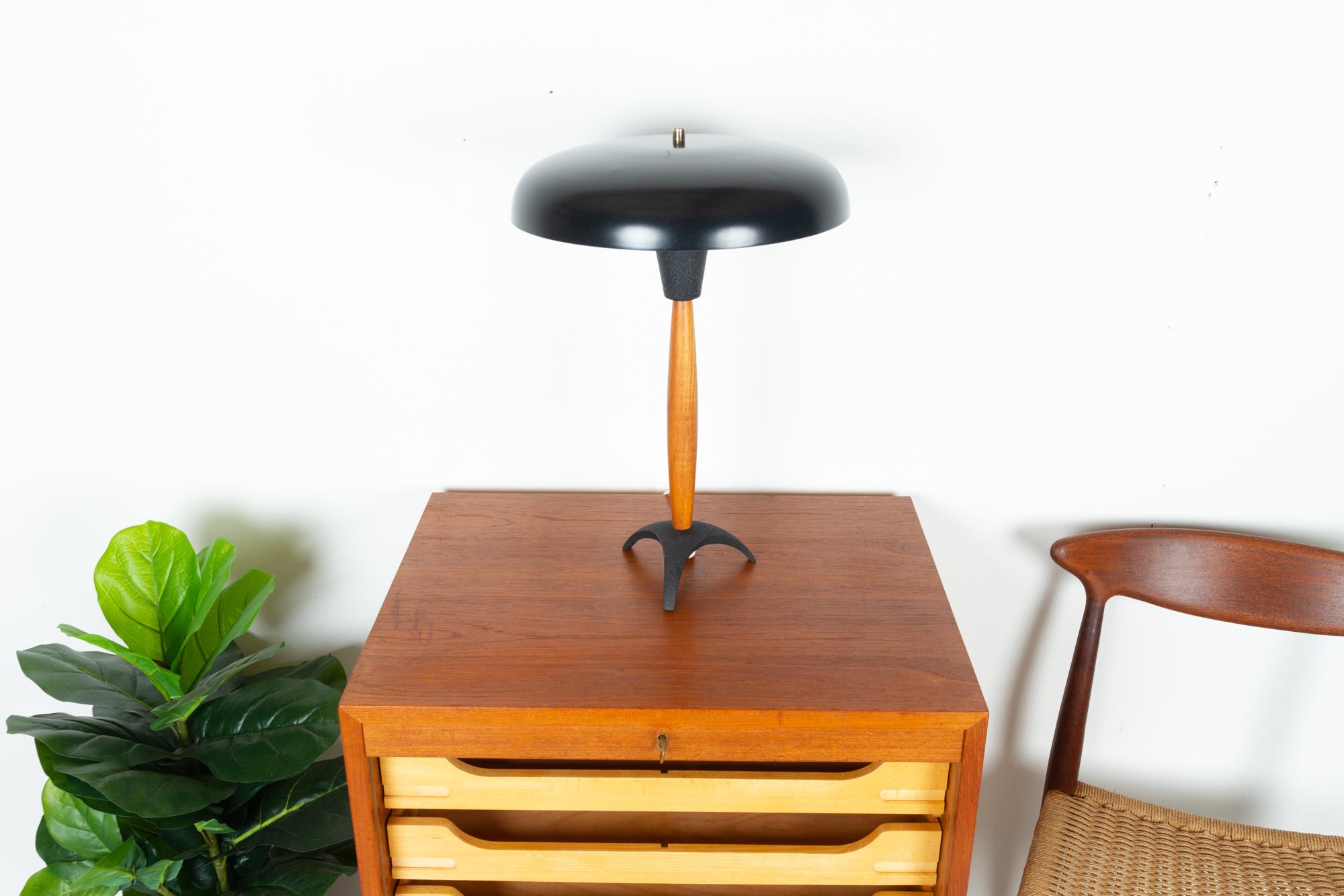 Vintage Danish Table Lamp, 1960s For Sale 10