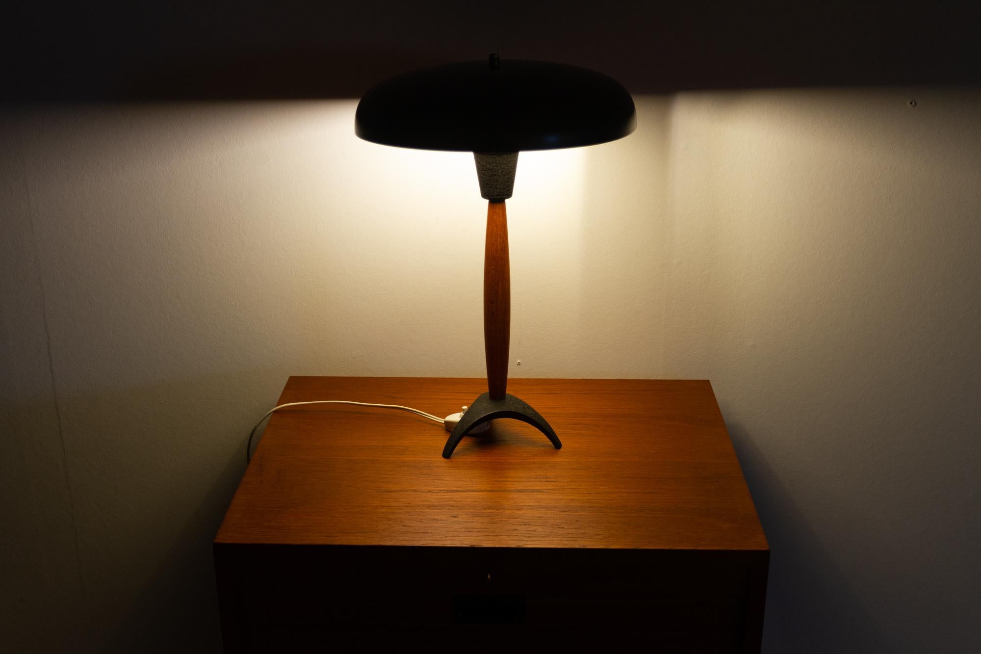 Vintage Danish Table Lamp, 1960s For Sale 1