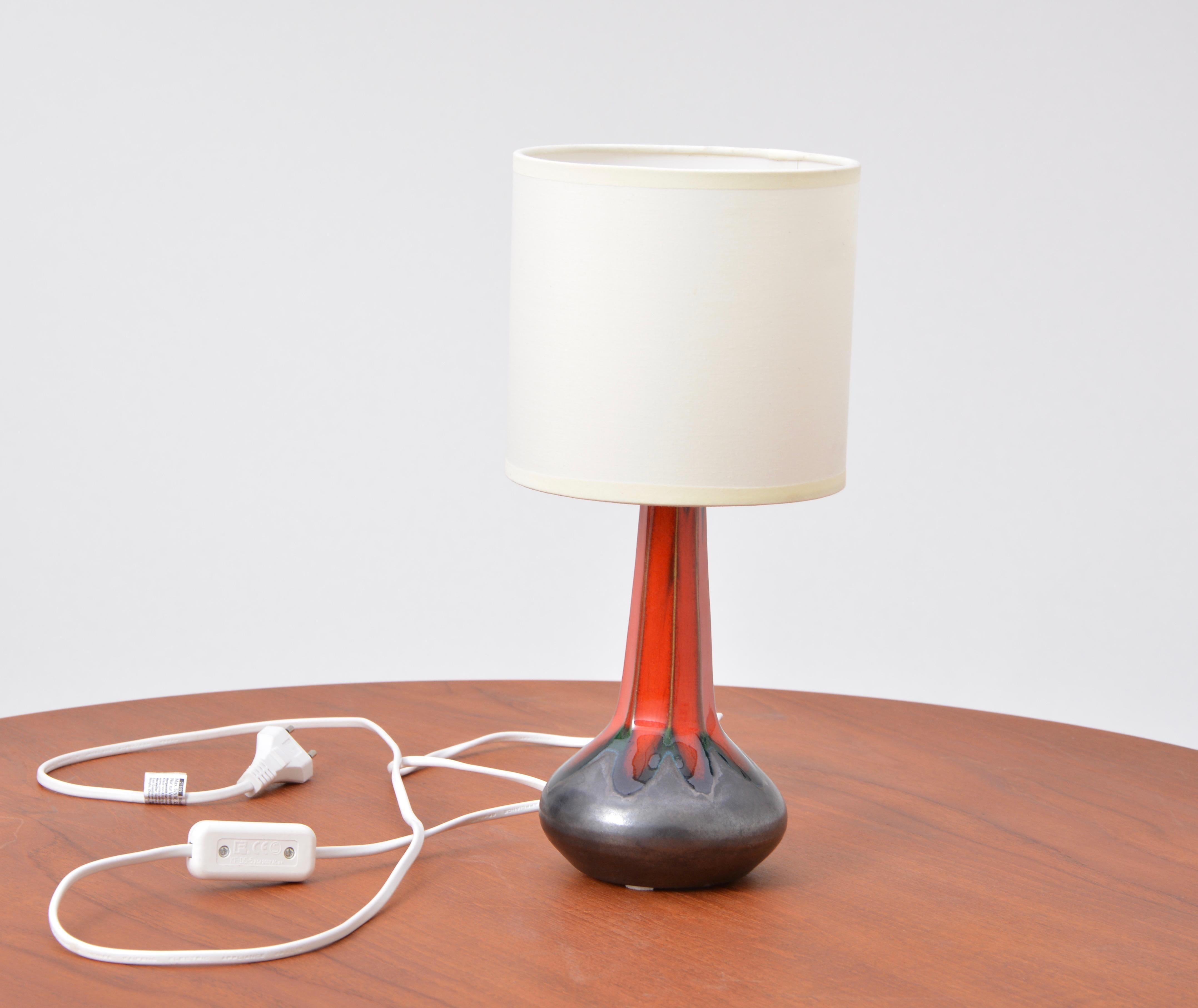 Ceramic Danish Mid-Century Modern table lamp by Ole Christensen