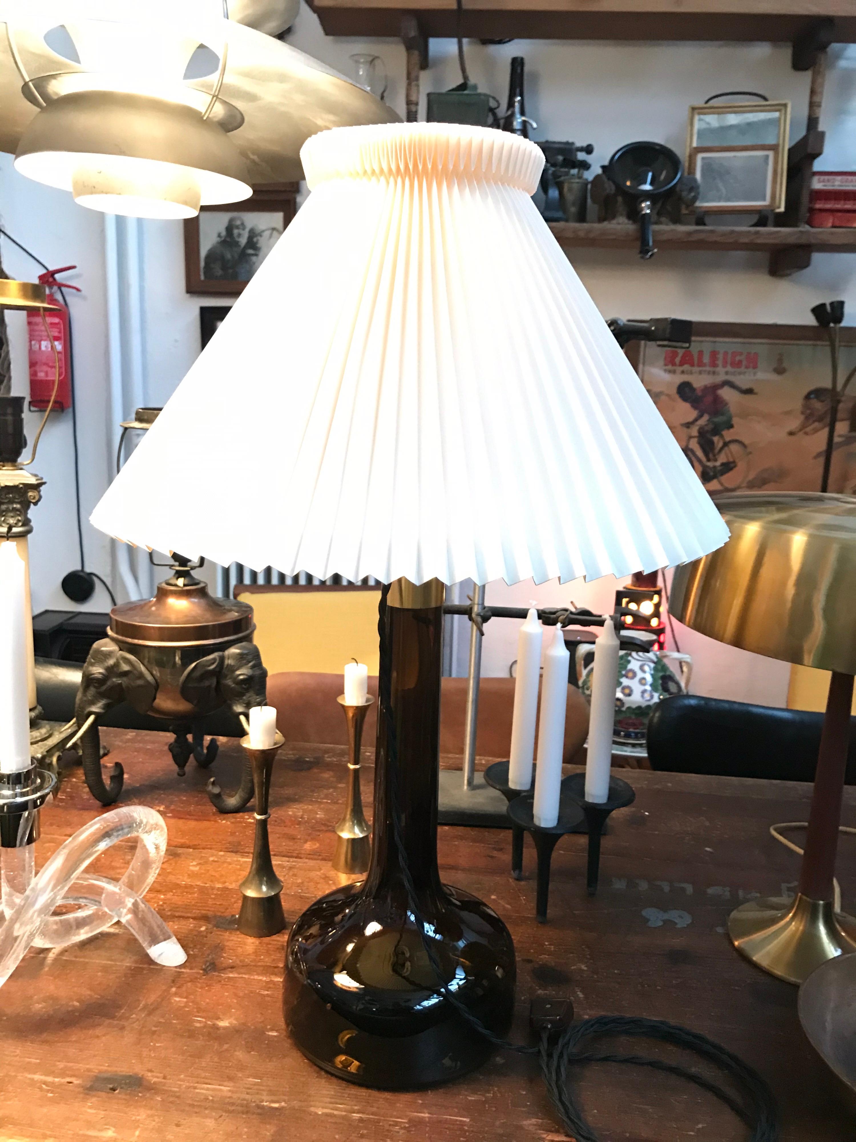 Vintage Danish Table Lamp from Holmegaard & Le Klint In Good Condition In Søborg, DK