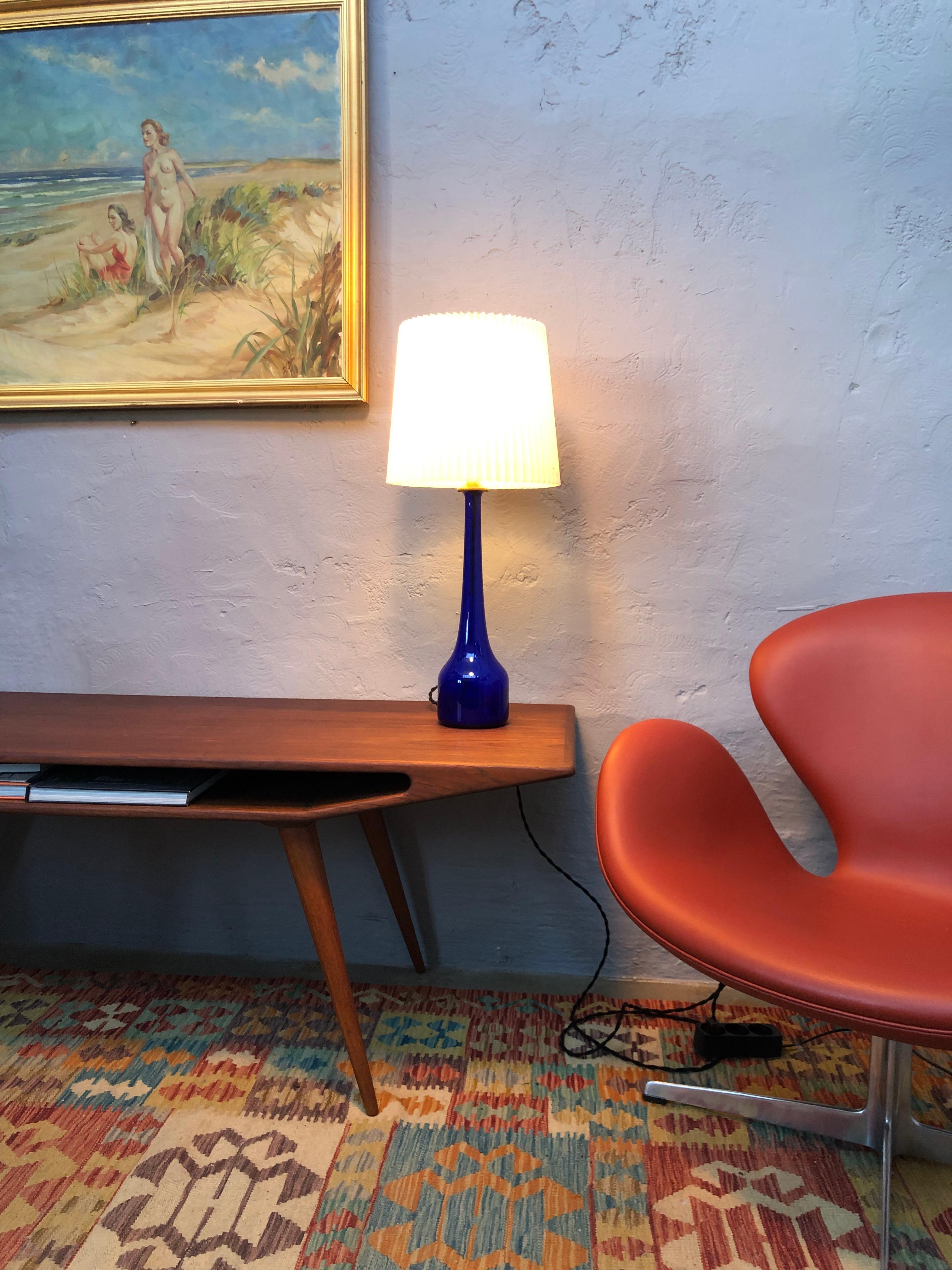 Vintage Danish Table Lamp from Kastrup Glass for Holmegaard For Sale 4