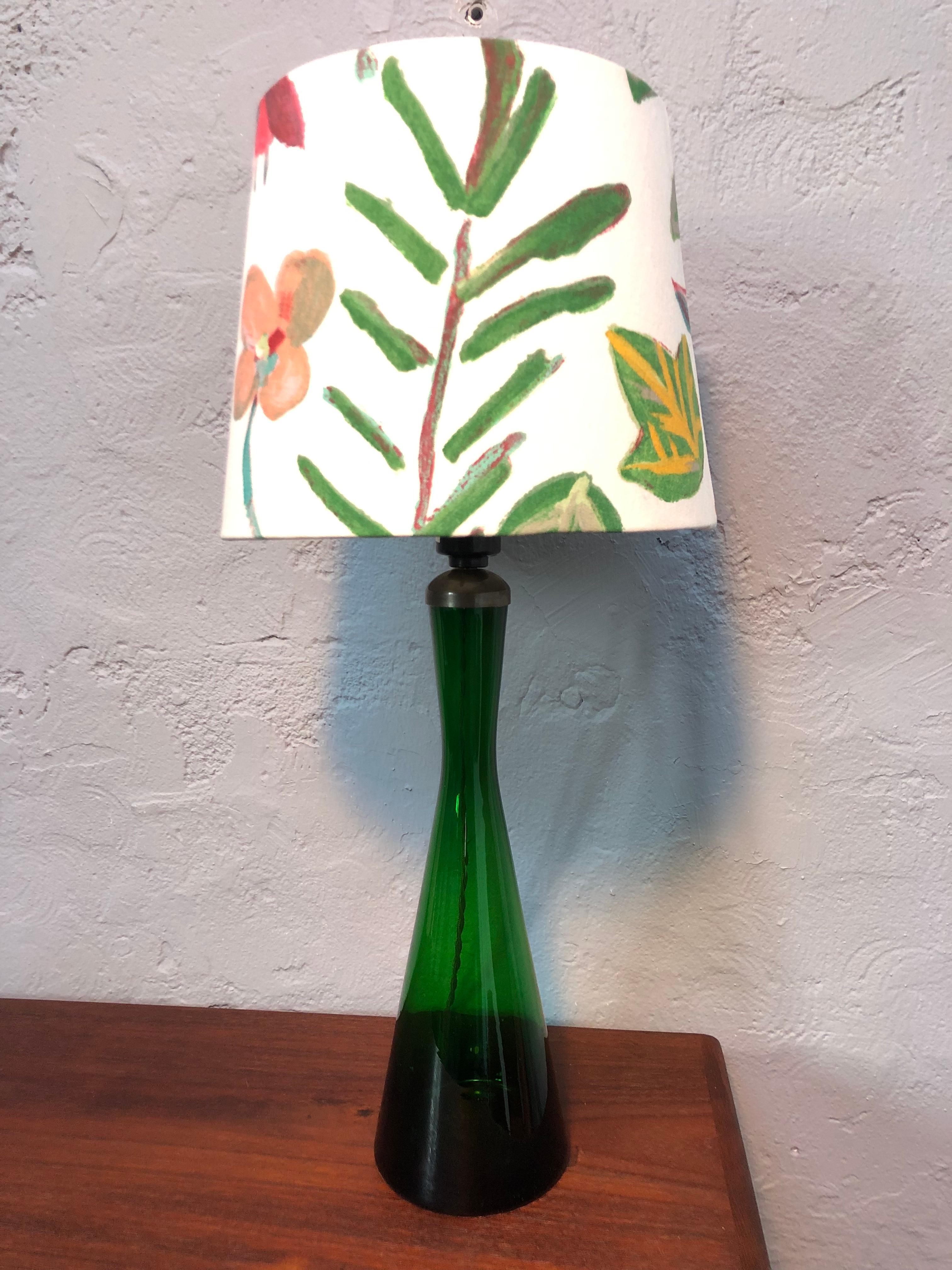 Vintage Danish Table Lamp from Kastrup Glass for Holmegaard 6