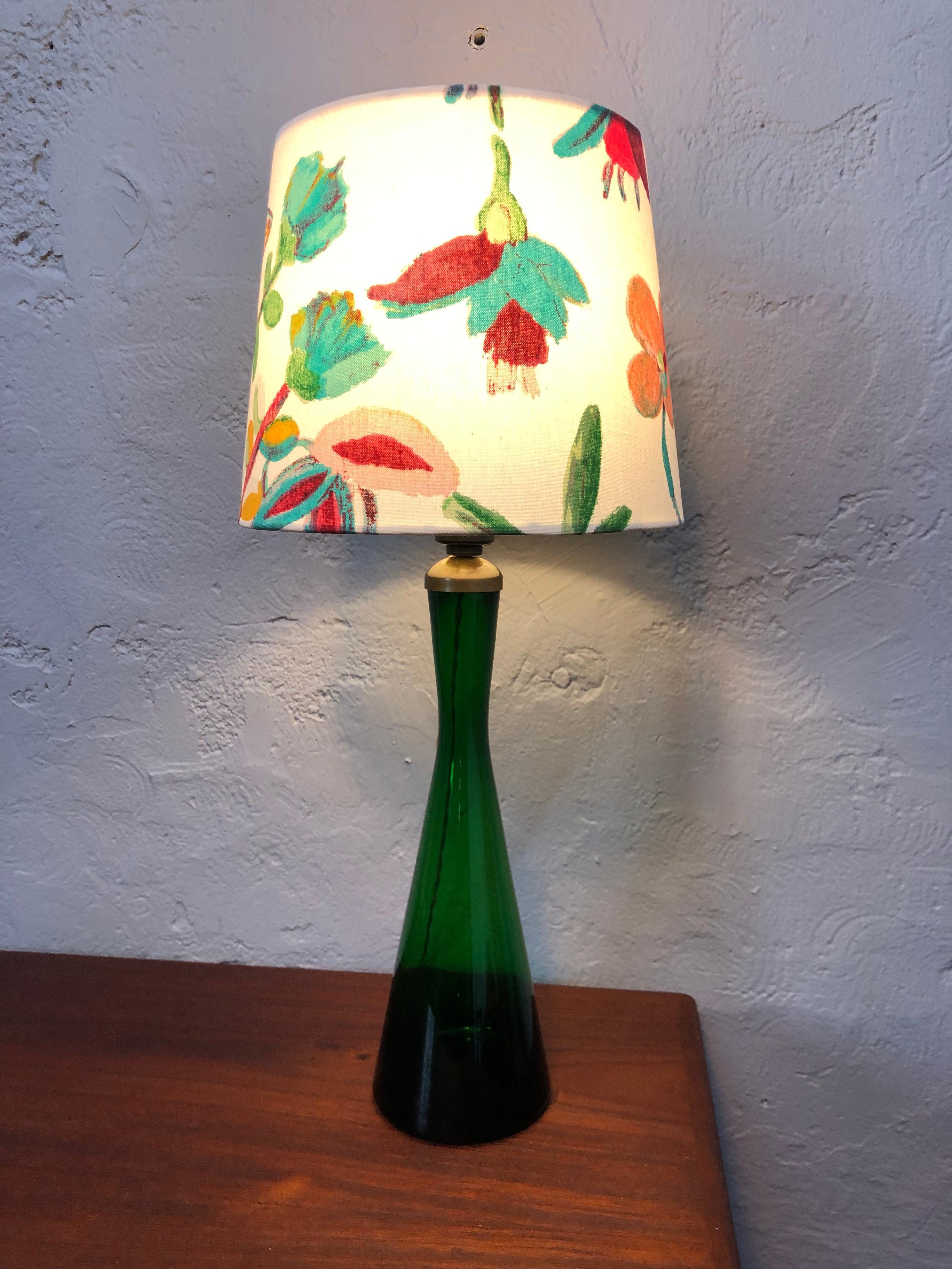 Vintage Danish Table Lamp from Kastrup Glass for Holmegaard 2