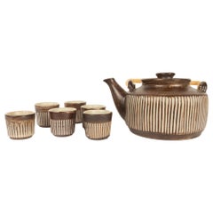 Used Danish Tea Set by Einer Hellerøe for BR Keramik, 1950s