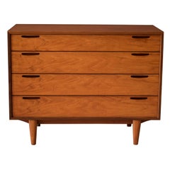 Vintage Danish Teak 4-Drawer Dresser Chest by Ib Kofod-Larsen