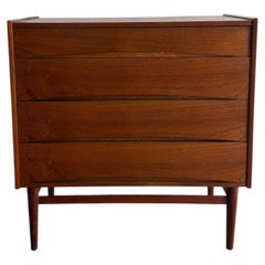 Vintage Danish Teak 4-Drawer Dresser in the Style of Arne Vodder MCM Chest 1960s