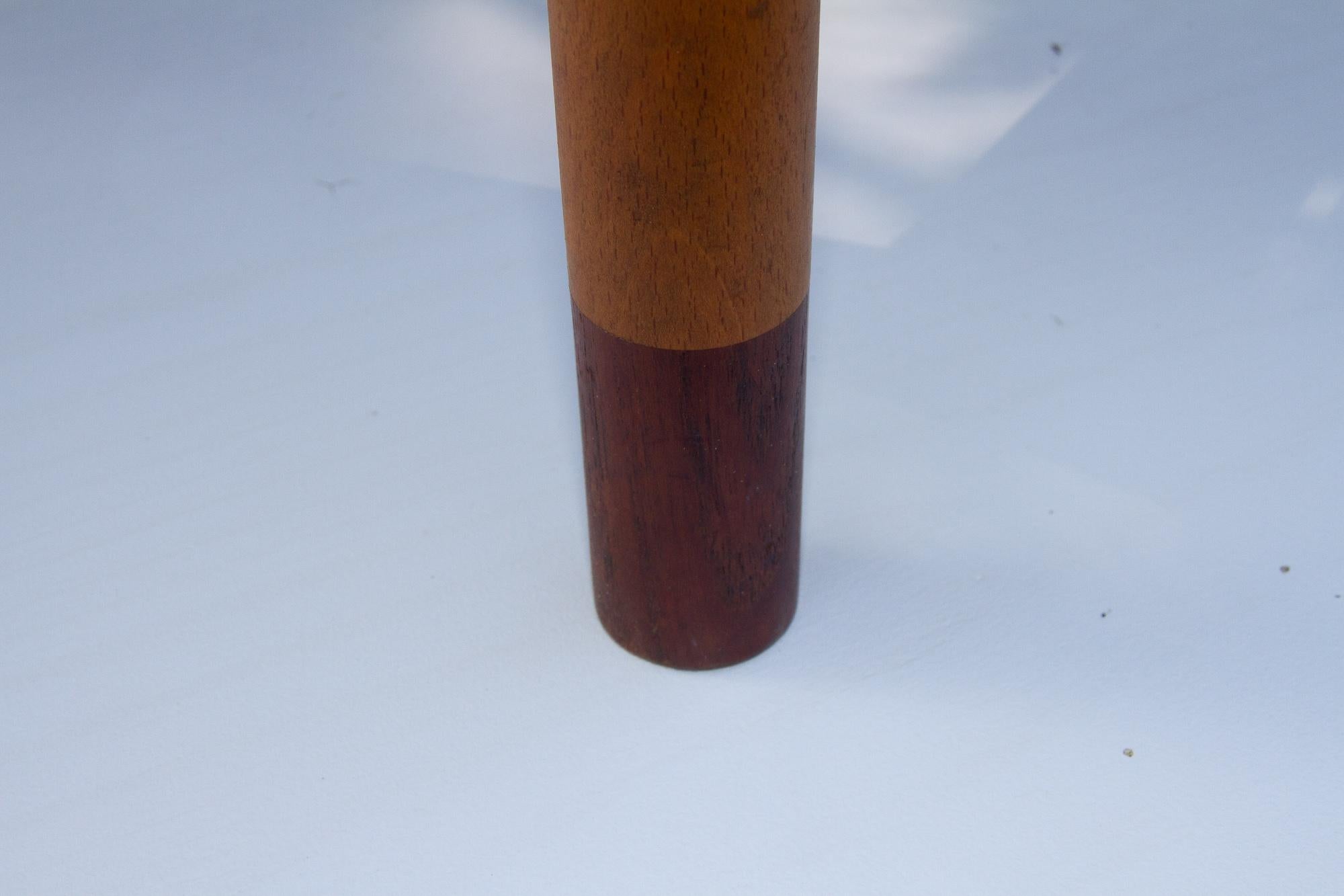 Vintage Danish Teak and Beech Side Table, 1950s For Sale 13
