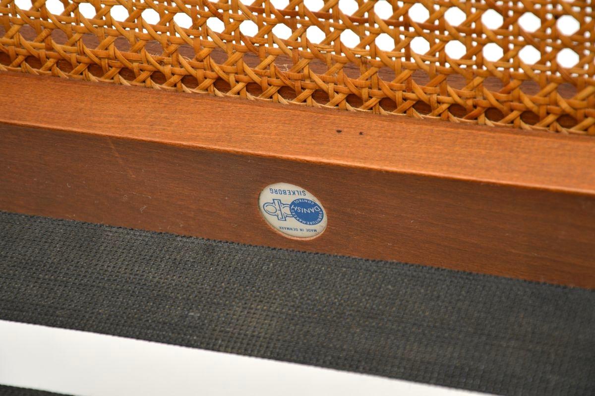 Vintage Danish Teak und Leder Sessel von Illum Wikkelso im Angebot 10