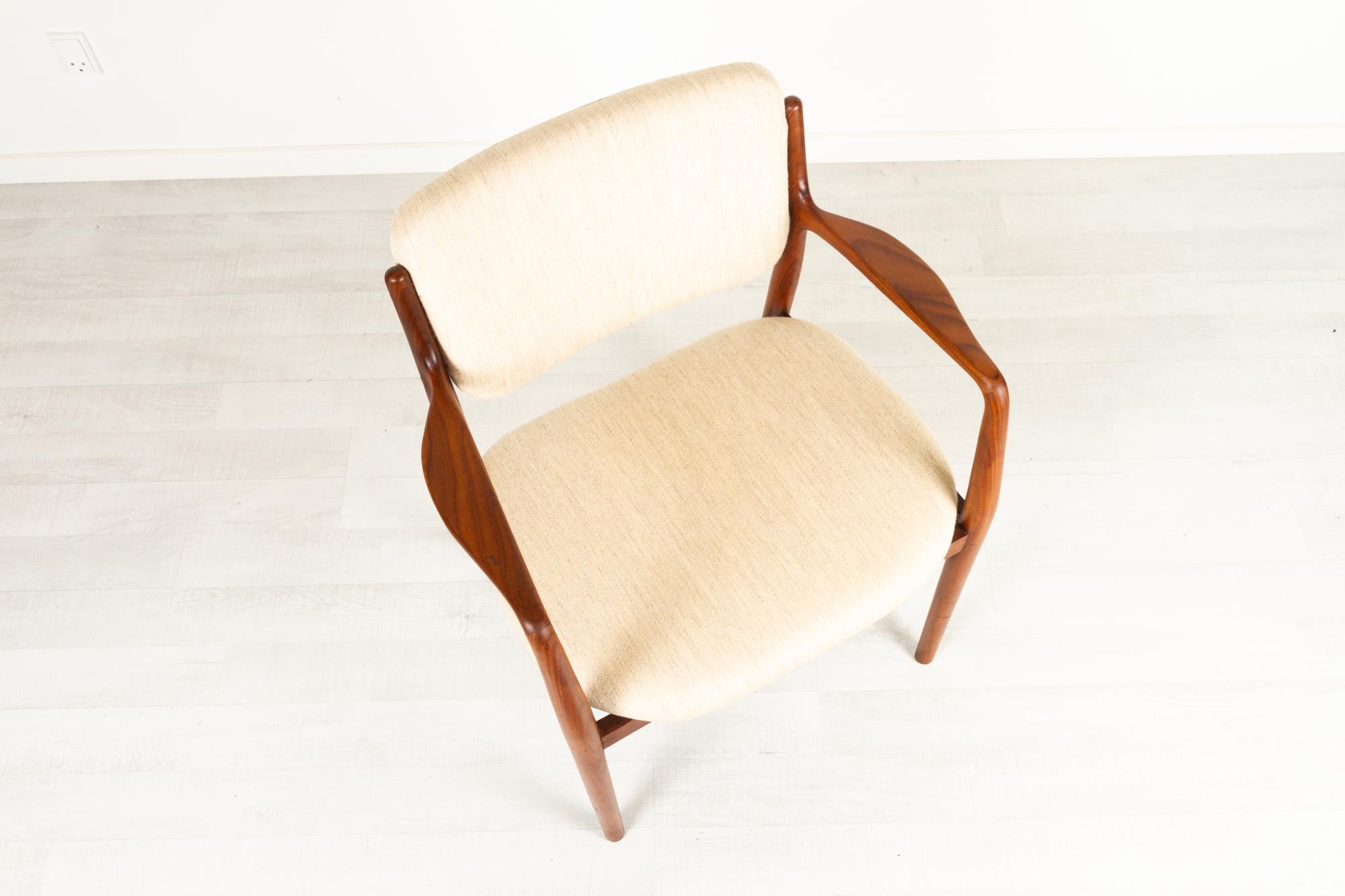 Vintage Danish Teak Armchair, 1950s For Sale 8