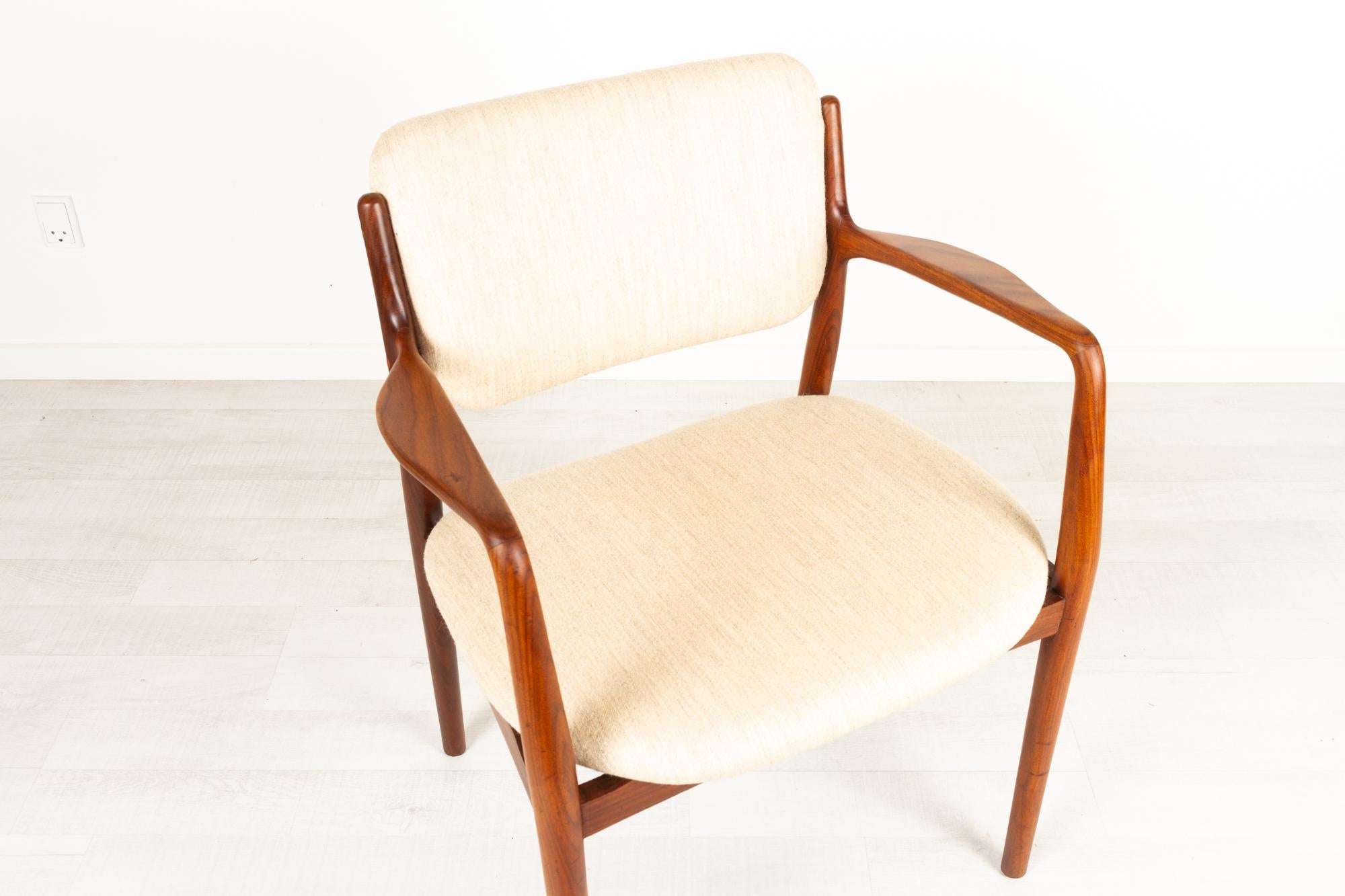 Vintage Dänischer Teakholz Sessel, 1950er Jahre im Angebot 9